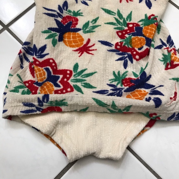 Vtg 40s Jantzen Pin Up Romper one piece Swimsuit - Picture 3 of 11
